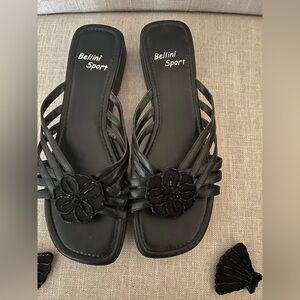 Bellini Sport black slip on sandal w/Velcro rose
Ladies 10 Extra fan clip
incl.